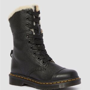 Black Leather Women's Boots